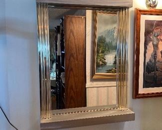 Hall Mirror with acrylic side tubes