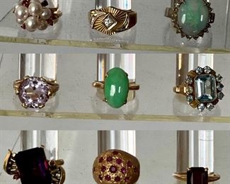 Fine Jewelry including Gold rings 