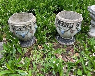 Amazing  concrete vintage Japanese planters