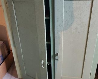 Vintage Wood Cabinet 1 of 2 Available