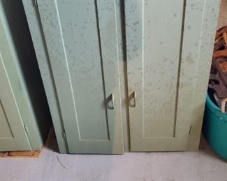 Vintage Wood Cabinet  of 2 Available