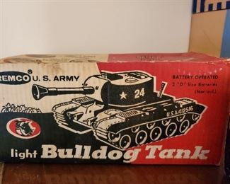 Damaged but in the original box.