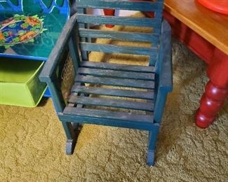 Blue Painter Rocking Chair