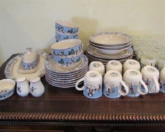 Snowman Serenade Set #57pcs, Cambridge Potteries