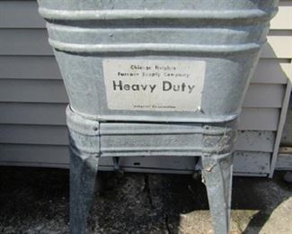 Vintage Wash Tub with stand