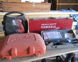 Numerous power tools