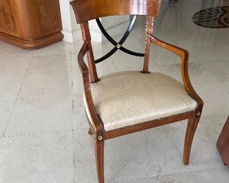 Detail of 6 chairs that match the table