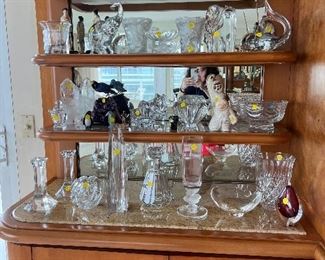 Glassware - Orrefors, Lalique, Baccarat, Kosta and others