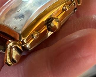 Gübelin vintage 18K Triple Date Moonphase mens watch.  New leather band made in France. Selling for client who has had watch serviced and authenticated. 