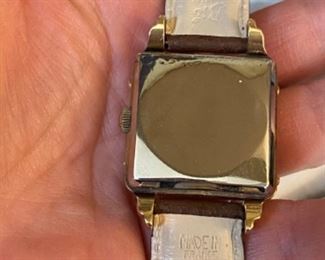 Gübelin vintage 18K Triple Date Moonphase mens watch. New leather band made in France. Selling for client who has had watch serviced and authenticated. 