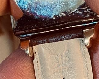 Gübelin vintage 18K Triple Date Moonphase mens watch. New leather band made in France. Selling for client who has had watch serviced and authenticated. 