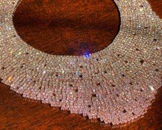 Crystal bib necklace. Gorgeous!