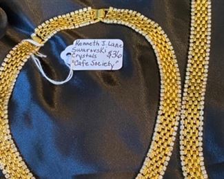 Kenneth J. lane Café Society collection necklace, $36, bracelet, $18