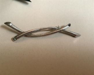 Vintage twig brooch
