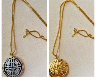 Nolan Miller Celtic Knot reversible necklace $36