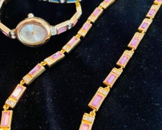 Nolan Miller necklace, watch, and bracelet. See other pics for matching earrings.  