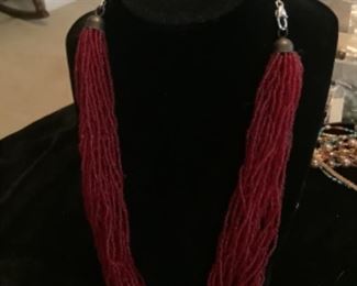 Seed bead multi-strand necklace $14