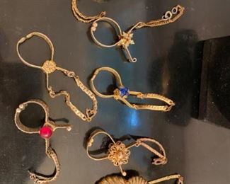 Vintage gloves holder for sweater. $6 ea. 