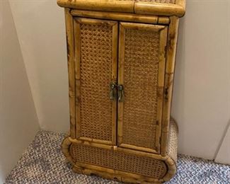 Small rattan cabinet