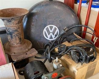 Vintage Volkswagen car/van tool kit - with tools! Vintage car parts and supplies.