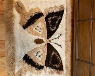 Alpaca Butterfly Rug from Peru
