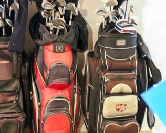 Tons of Golf Clubs & Bags