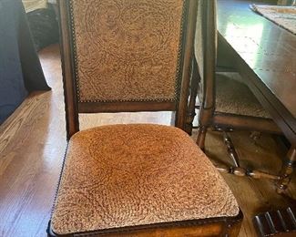 1 of 6 chairs with table 