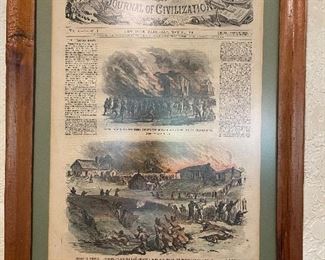 Vintage magazine pic, nicely framed 