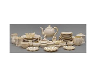 Set of Irish Belleek Porcelain Servingware
