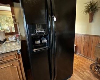 Black Side by Side Refrigerator- Whirlpool 