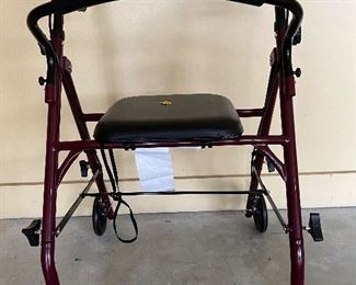 Medical walker with seat