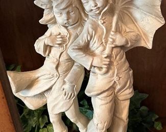 Girl and Boy Statue