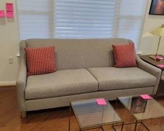 New Bassett Couch, $1000. Also selling matching chair for $750. $1500 if you purchase both