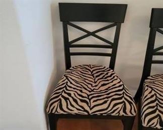 Ethan Allen Blake Chairs with custom upholstery. Five available plus extra seat pad. $250 EACH