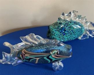 David Tate hand blown glass fish