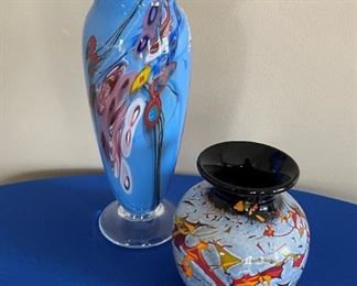 Art glass signed by David Tate, Steve Palmer, John Gerletti, Jim Bush