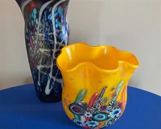 Signed glass by David Tate