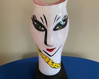 Kosta Boda Face Vase signed by Ulrica Hydmann Vallien #48745