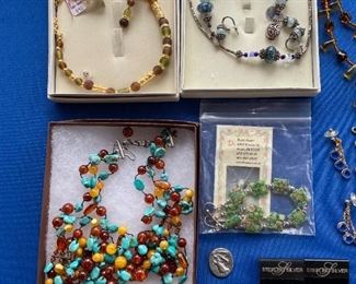 Costume jewelry including sterling