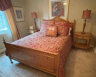 Queen bedroom set by Baker Furniture, beautiful vintage quality