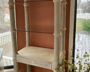 Lighted etagere