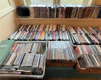 Many CDs and DVDs
