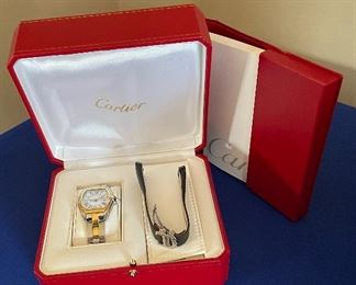 Cartier Roadster watch, stainless and gold