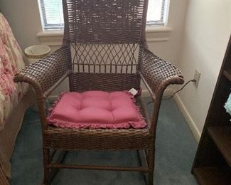 wicker rocking chair