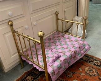 Brass Doll Bed