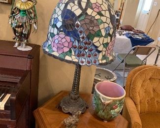 Tiffany style large table lamp