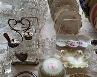 Cut Glass and Porcelains 