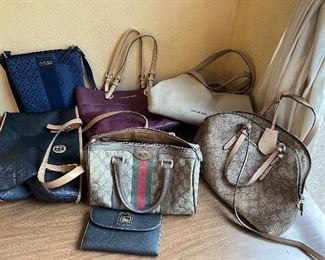 Gucci, Michael Khors, Dooney Purses