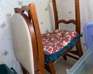 Midmodern folding chairs $15ea