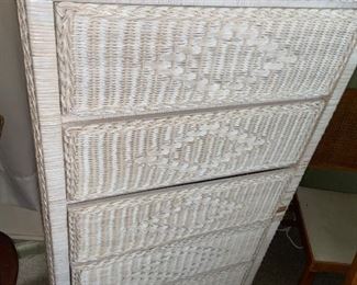 Rattan chest $65